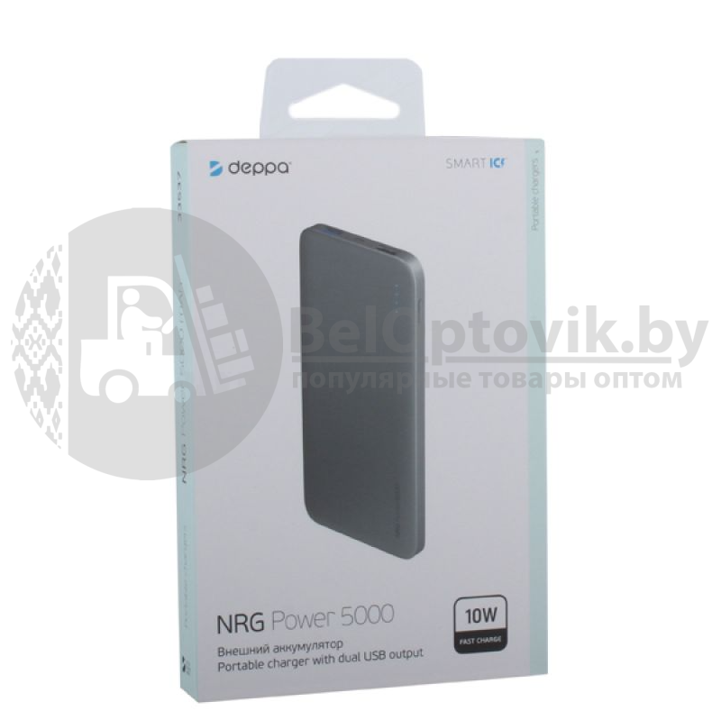 Внешний аккумулятор Deppa (33549) NRG Power, 5000мАч, 1xUSB, 1А - фото 10 - id-p179623942