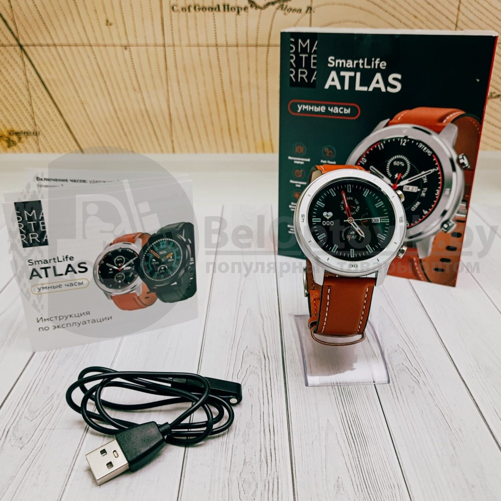 Умные Bluetooth часы Smarterra SmartLife ATLAS Контроль артериального давления/уровня кислорода в крови - фото 3 - id-p179623956