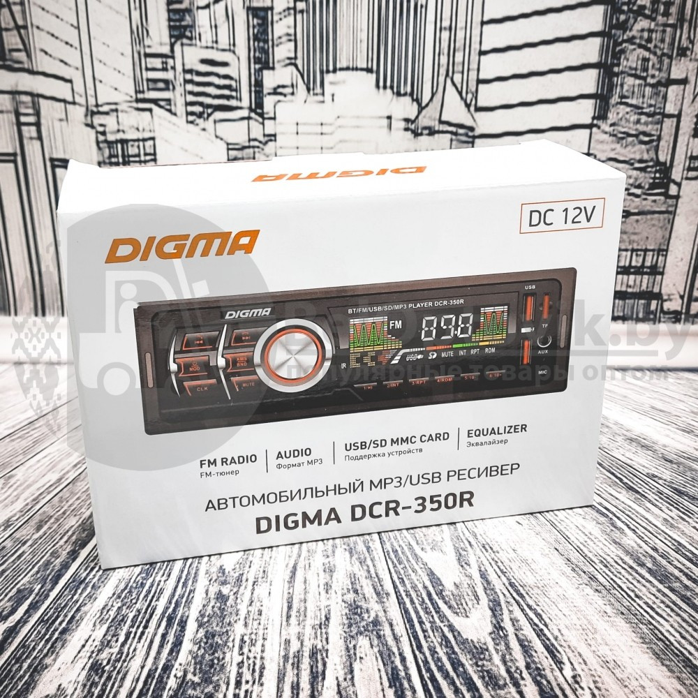 Автомагнитола Digma DCR-350R Автомобильный ресивер MP3/USB - фото 5 - id-p179623957