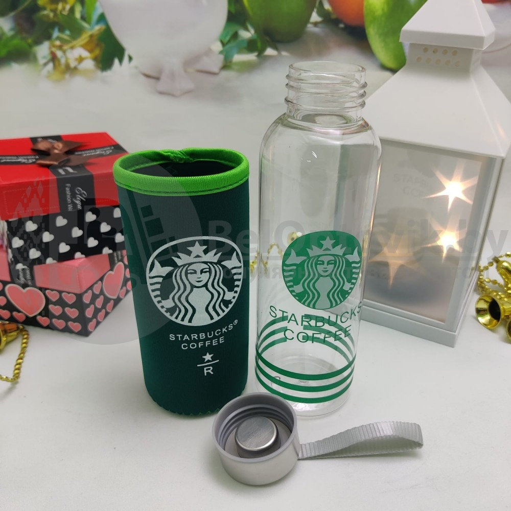 Бутылка для воды Starbucks coffee 300 мл в чехле - фото 7 - id-p179629098