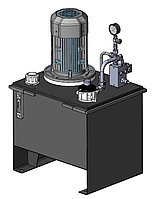 Гидравлическая станция для привода механизированного склада топлива типа подвижный пол (живое дно)