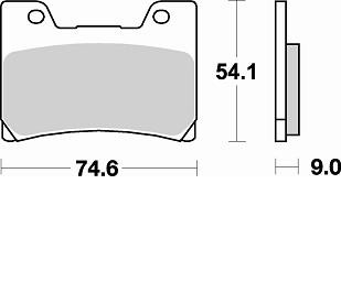 Колодки тормозные 729SM1 Braking (Италия)