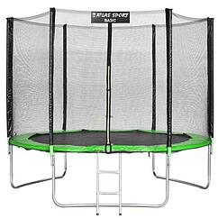 Батут Atlas Sport 252 см (8ft) BASIC с лестницей GREEN