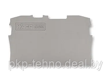 Торцевая и промежуточная пластина; серые  для серии 2002-120X