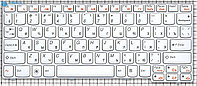 Клавиатура LENOVO U160 U165 White, RU с рамкой