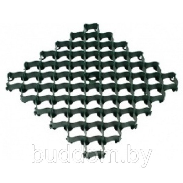 Решётка усиленная с высоким профилем Зеленая 500x500мм.