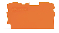 Торцевая и промежуточная пластина; оранжевые для серии 2016-120X