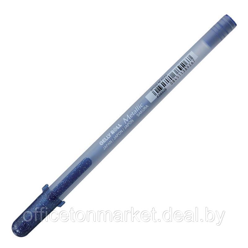 Ручка гелевая "Gelly Roll Metallic", 1.0 мм, прозрачный, стерж. синий - фото 1 - id-p137133714