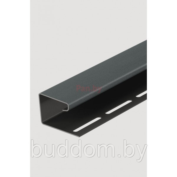 Планка "J - trim" графит Т-15 - 3,00м