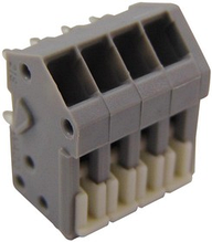 4-проводная модульная клеммная колодка, шаг 2,5 мм, на плату, серая
