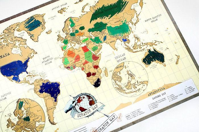 Скретч-карта мира на русском (STANDART) - фото 6 - id-p61071571