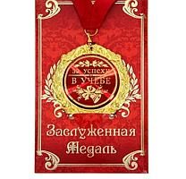 Медаль в подарочной открытке «За успехи в учебе»