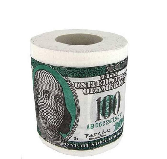 Туалетная бумага- прикол «Доллары» - фото 1 - id-p67230931