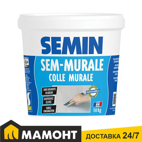 Клей для настенных покрытий SEMIN SEM-MURALE, 10 кг, фото 2