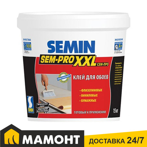 Клей для обоев SEMIN SEM-PRO XXL, 10 кг - фото 1 - id-p179649564