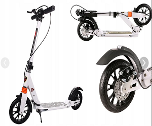 Самокат Scooter Urban Disk 116D w 2 амортизатора, дисковый тормоз - фото 2 - id-p130359794