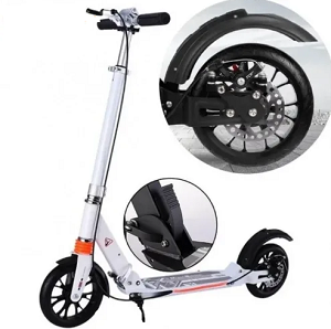 Самокат Scooter Urban Disk 116D w 2 амортизатора, дисковый тормоз - фото 6 - id-p130359794