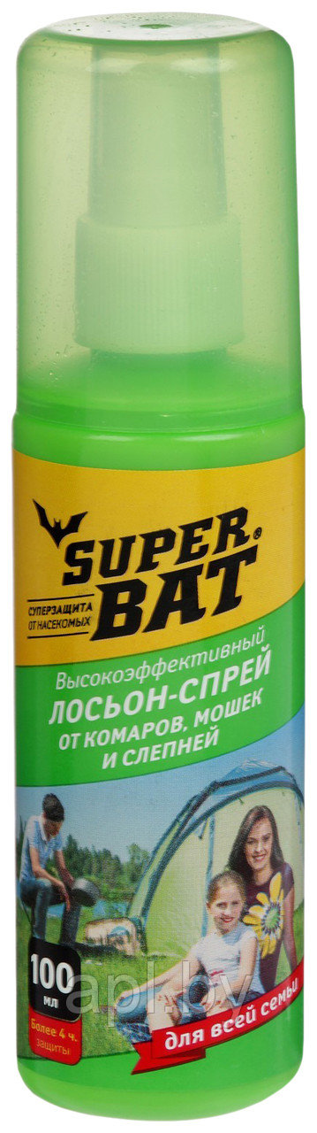 Лосьон-спрей от комаров "Super Bat", 100 мл