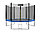 Батут Atlas Sport 252см (8ft) PRO BLUE, внешняя сетка, лестница, фото 5