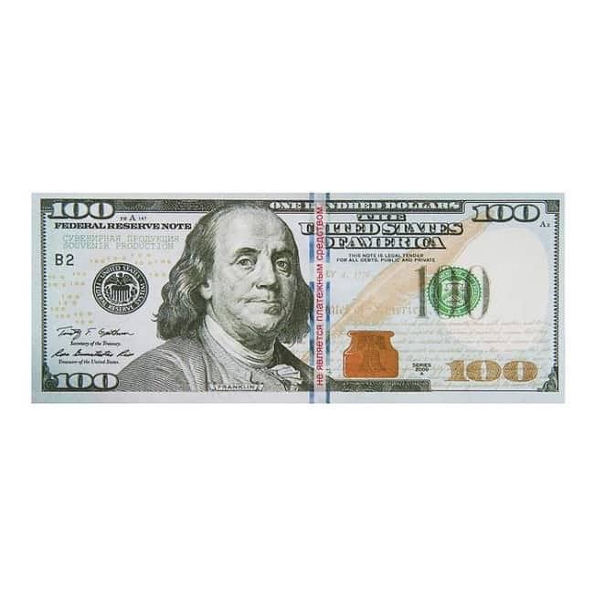 Пачка сувенирных долларов 100 $ - фото 2 - id-p36582012