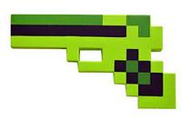 Пиксельный пистолет «Minecraft» зеленый