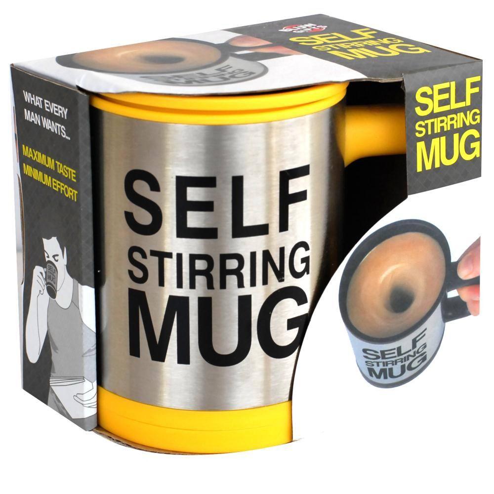 Кружка мешалка «Self mug» желтая - фото 2 - id-p36582525