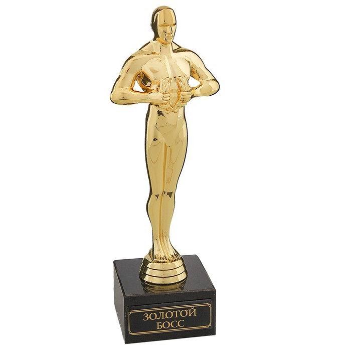 Статуэтка Оскар на камне «Золотой босс» 18 см. - фото 1 - id-p67700192