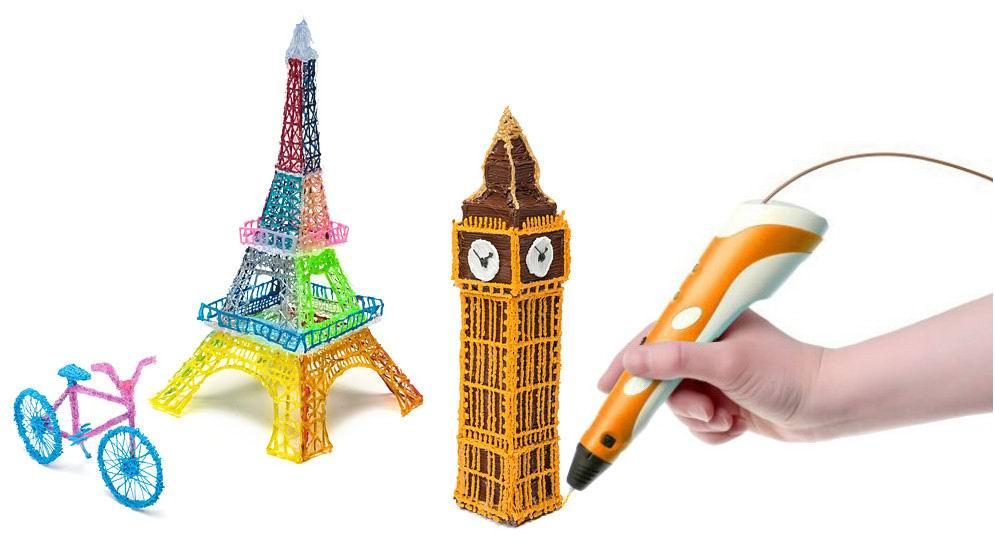 3D ручка с LCD экраном + набор пластика - фото 2 - id-p36582907