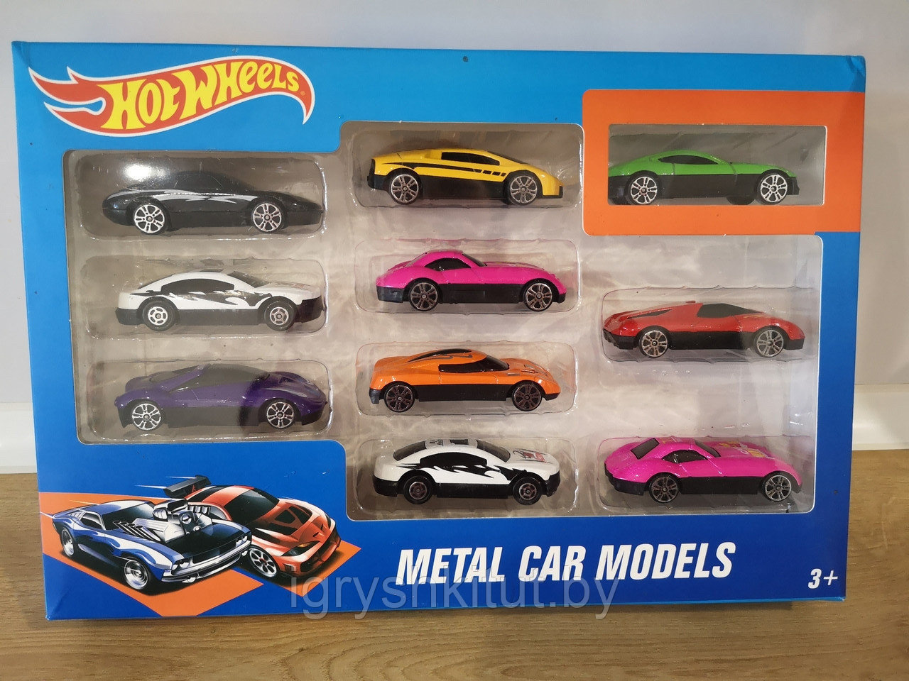 Набор машинок Хот Вилс 10 шт в ассортименте (Hot Wheels), аналог - фото 10 - id-p88796699