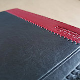 Съемная кожаная обложка на ежедневник ф-та А5 (черно-красная) Арт. 4-245, фото 4