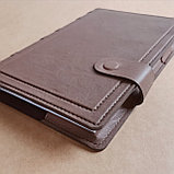 Съемная кожаная обложка на ежедневник ф-та А5 застежка магнит (кофейный) Арт. 4-248, фото 3
