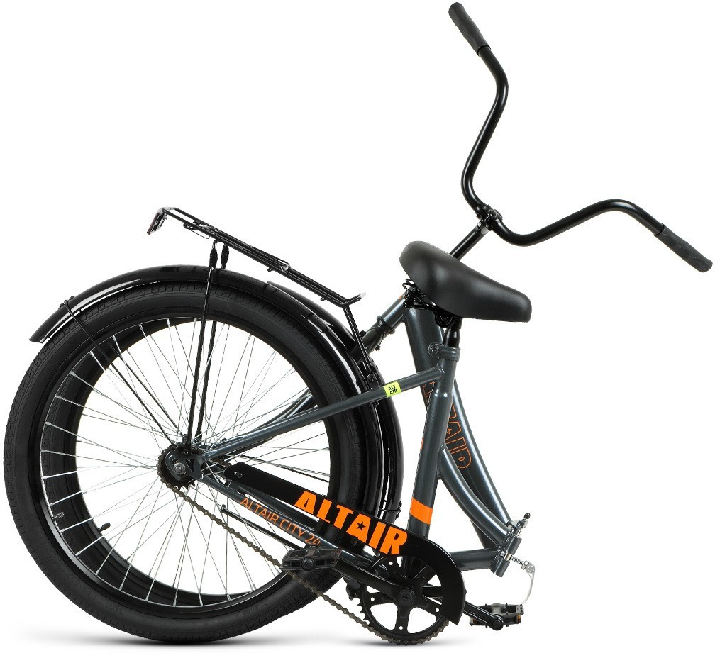 Складной велосипед складной Altair ALTAIR CITY 24 (16 quot; рост) темно-серый/оранжевый 2022 год - фото 3 - id-p178097773