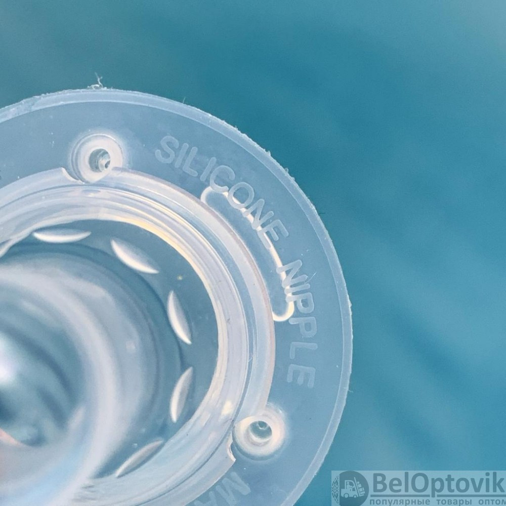 Силиконовая соска (комплект 2 шт) BABY FLOW узкое горло, с отверстием размера S (медленный поток), с рождения - фото 3 - id-p179674205