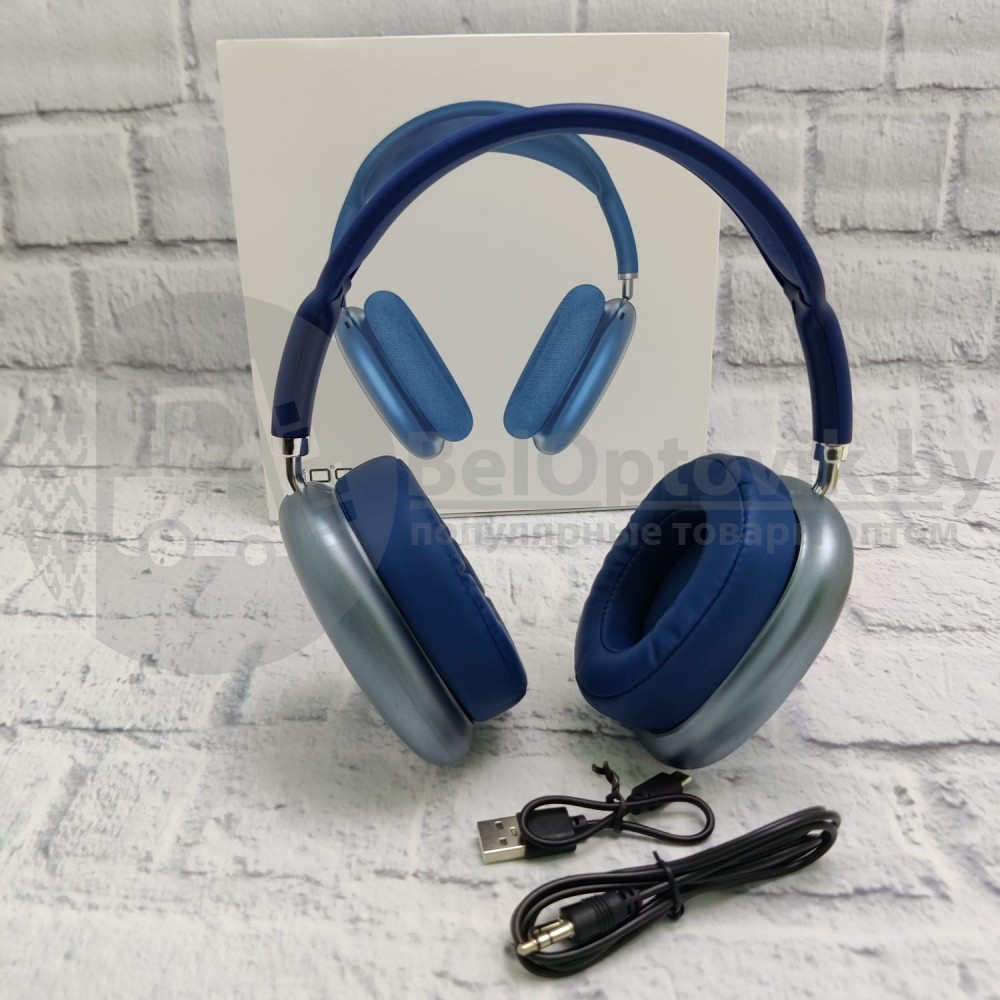 Беспроводные Hifi 3.0 наушники Stereo Headphone P9 Синий - фото 5 - id-p179624344