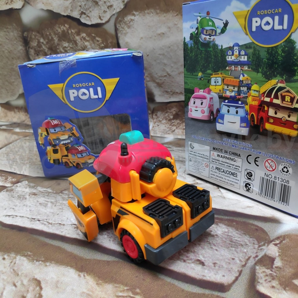 Трансформер игрушка Silverlit Robocar Poli Баки желтый/синий - фото 7 - id-p179625685