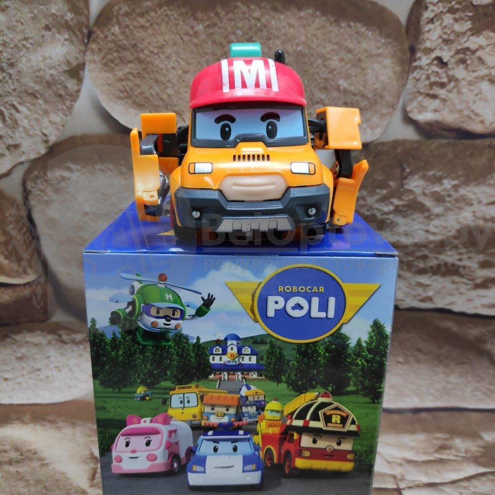 Трансформер игрушка Silverlit Robocar Poli Баки желтый/синий - фото 9 - id-p179625685