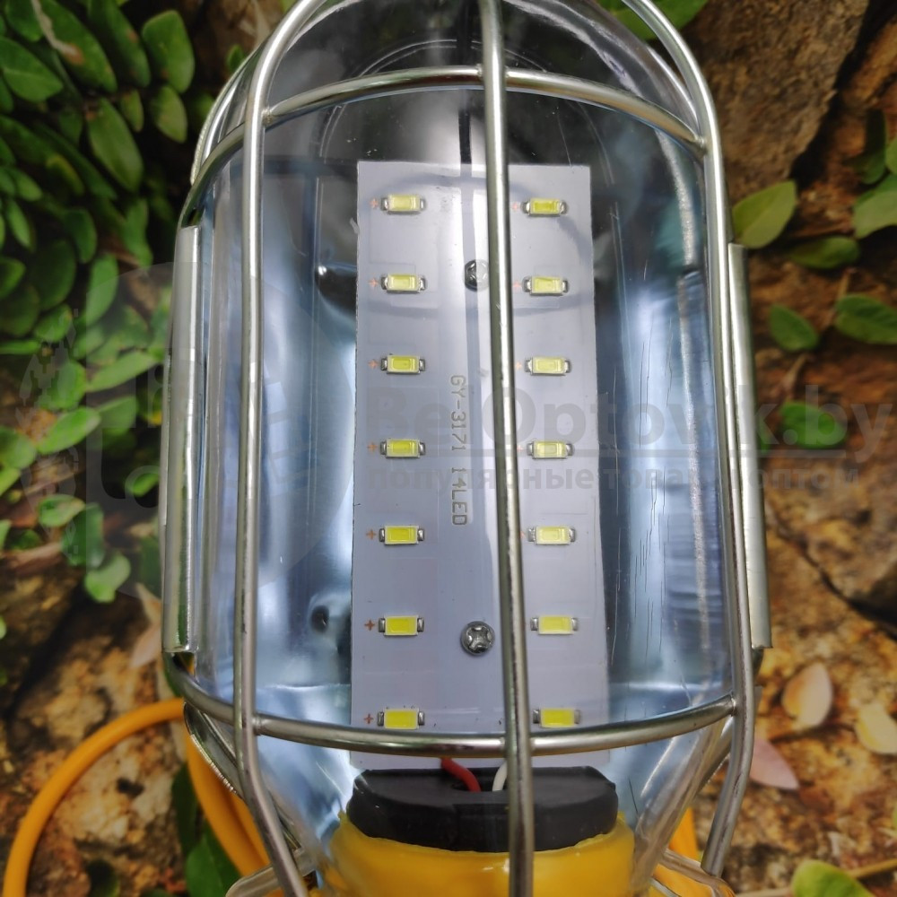 Фонарь - лампа переносной подвесной для ремонта и гаража GY 3171 светодиодный Led14 (шнур 12.80 м), 220В - фото 7 - id-p179625710