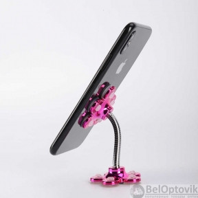 Гибкий держатель телефона на присосках Magic Suction Cup Phone Bracket Розовый, фото 1