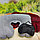 Подушка надувная под голову для путешествий Travel Selectionмаска для сна Бордовая, фото 9