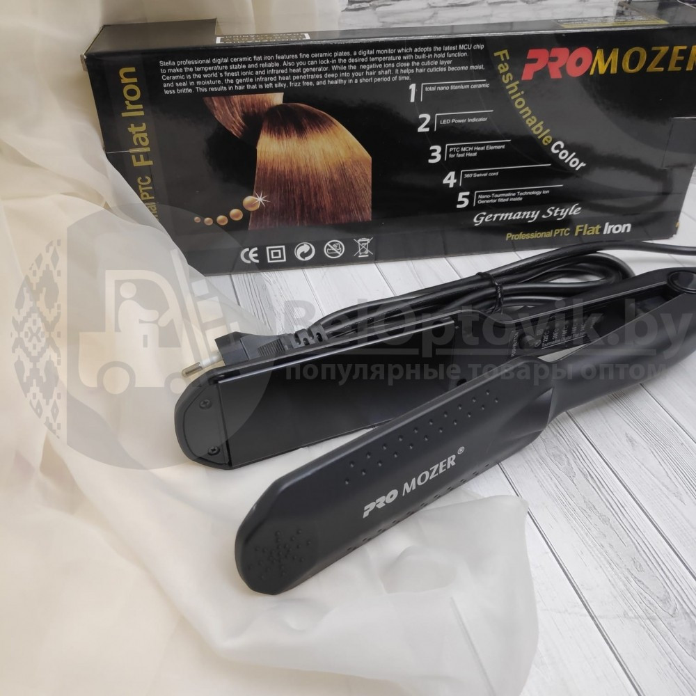 Инновационный утюжок - выпрямитель (плойка) для волос PRO MOZER с ультратонким дизайном, 4,5 см - фото 6 - id-p179625834