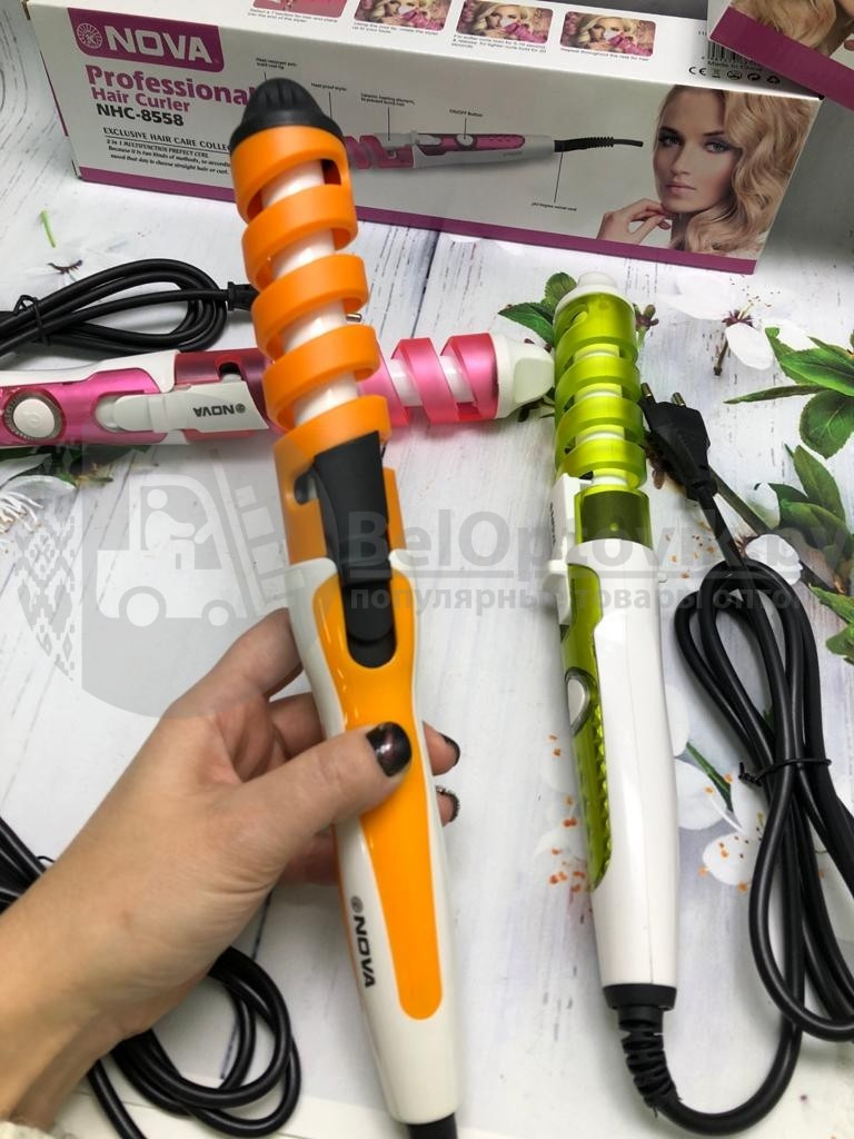 Профессиональная плойка для волос NOVA Professional Hair Curler NHC-5322 (5311) Красная - фото 9 - id-p179627402