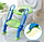 Детское сиденье накладка на унитаз с лестницей Potty Training Seat/ мягкое сидение  Синий, фото 4
