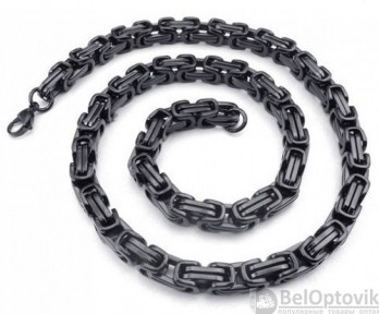 Цепь Steel Rage 35 грамм (средняя), браслет Черный перелив - фото 1 - id-p179625918