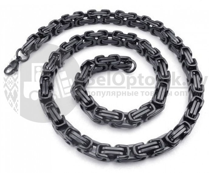 Цепь Steel Rage 35 грамм (средняя), браслет Черный перелив - фото 5 - id-p179625918