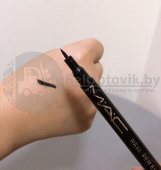 Ликвидация Черная подводка - фломастер MAC New Waterproof Protective Liquid Eyeliner, 2g Черный - фото 2 - id-p179624676