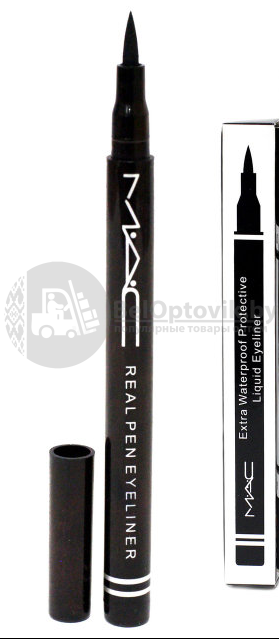 Ликвидация Черная подводка - фломастер MAC New Waterproof Protective Liquid Eyeliner, 2g Черный - фото 4 - id-p179624676