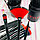 Набор кистей для макияжа в тубусе KYLIE RED/Black, RED/White 12 шт В красном тубусе с черным оформлением, фото 5
