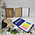 Набор канцелярский Волна: блокнот на спирали с ручкой, ECO (A5, 70 листов) Фиолетовый / дерево, фото 10