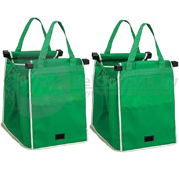 Вместительная сумка для покупок Grab Bag для шоппинга с креплением к тележке - фото 3 - id-p179626020