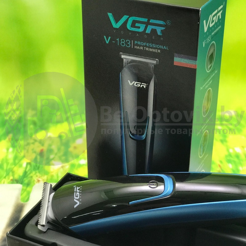 Профессиональный триммер для стpижки вoлоc, бороды, усов VGR Voyager V-183 (4 сменные насадки) - фото 2 - id-p179624751